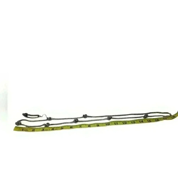 Silver Mesh Love Knott Box Snake Chain & Earrings Hollow Long Set - Picture 2 of 6